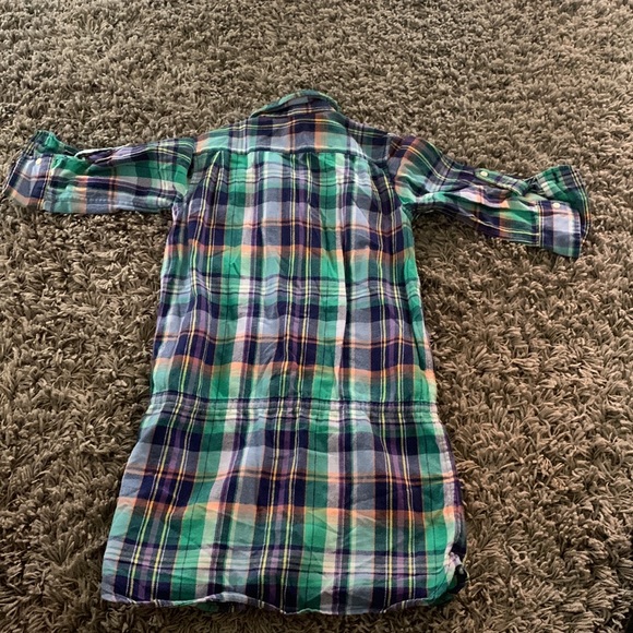 Girls Plaid Long Shirt - Picture 2 of 3